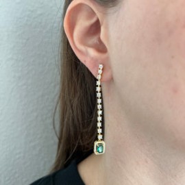 Emerald Skinny Long Drop