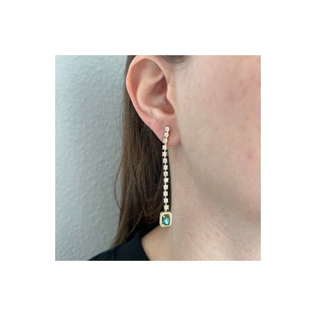 Emerald Skinny Long Drop
