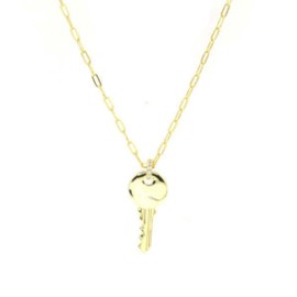 Gold Bold Key Necklace