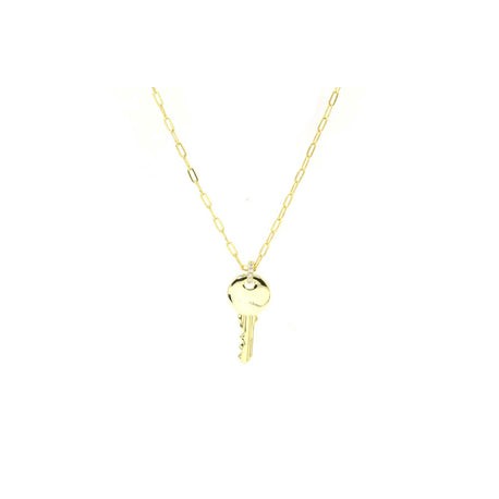 Gold Bold Key Necklace
