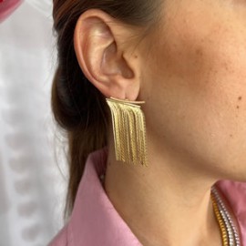 Gold Cascade Earrings