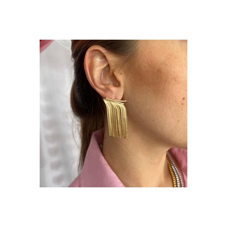 Gold Cascade Earrings