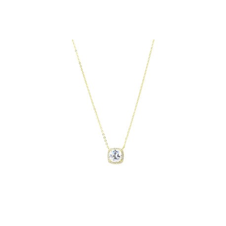Big Clear Stone Necklace