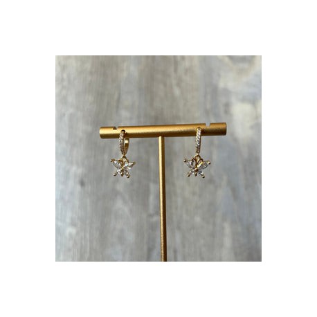 Butterfly Statement Zircon Hoops