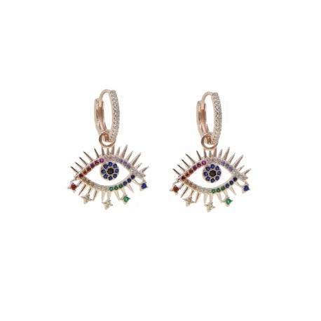 Eye Rainbow Hoops
