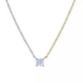 Double Color Diamond Necklace