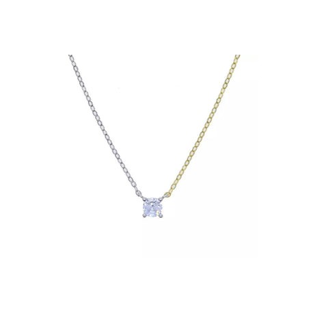 Double Color Diamond Necklace