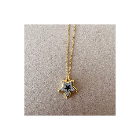 Double Gold and Silver Star Necklace
