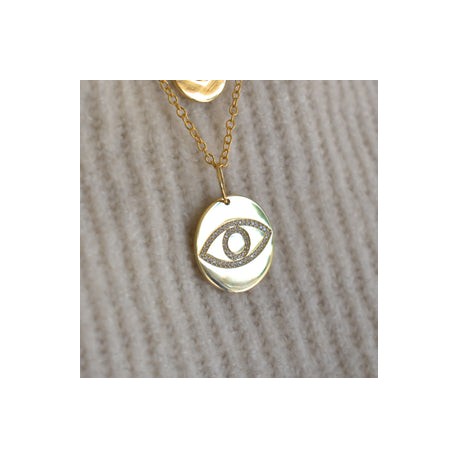 Big Eye Charm Necklace