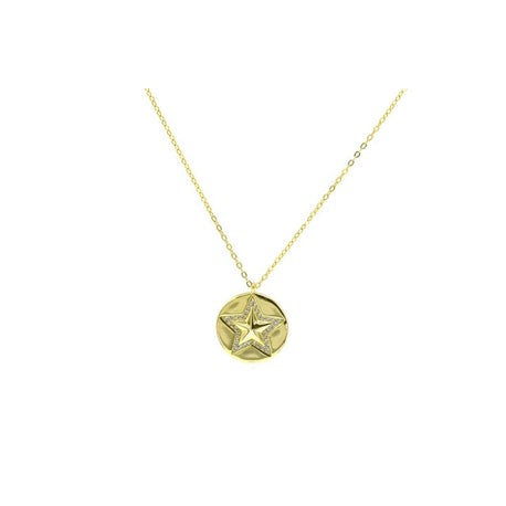 Circle Star Charm Necklace