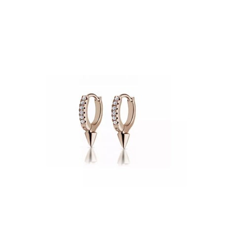 Rose Gold Cz Spike