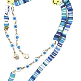 Blue Smiling Sunglasses Chain