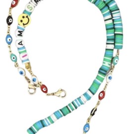 Green Smiling Sunglasses Chain