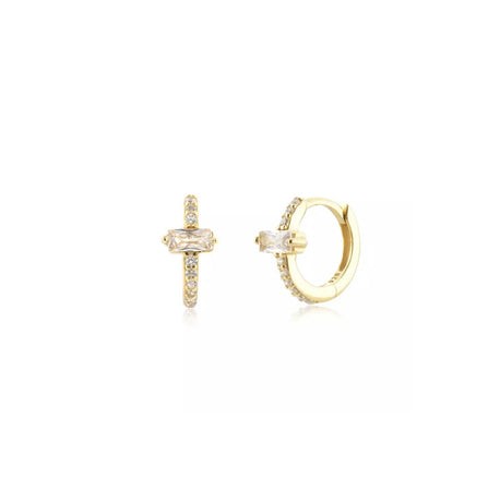 One Zircon Hoop