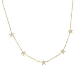Diamond 5 Stars Necklace