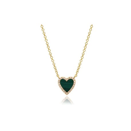 Small Heart Stone Necklace (colors)