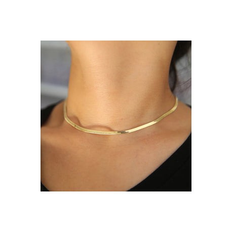 Metallic Gold Snake Necklace
